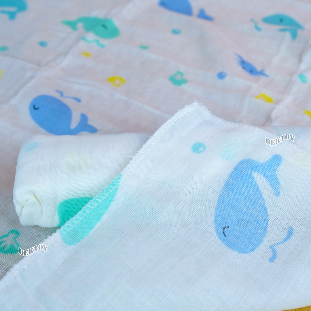 Litelhome ผ้าอ้อมเด็ก ผ้าอ้อมสาลู 24 นิ้ว 12 ผืน