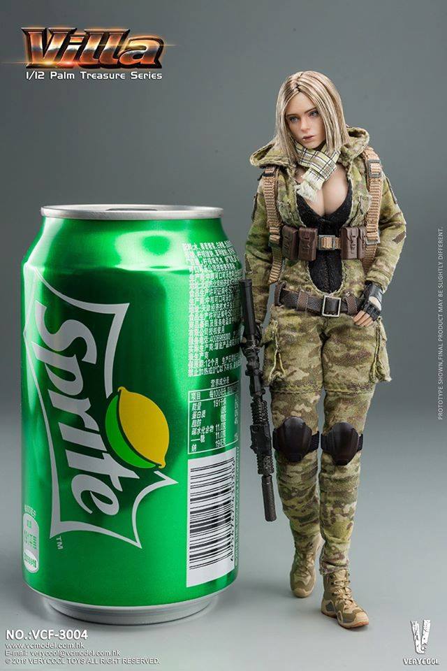 [สั่งจอง]VERYCOOL VCF-3004 Palm Treasure Series 1/12 MC Camouflage Women Soldier- Villa