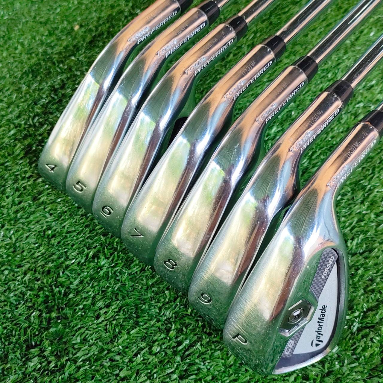 ชุดเหล็ก Taylormade Tour Preferred CB Forged เหล็ก FORGED แท้ๆ ของแบรนด์ Taylormade เนื้อสวย และยังเป็นรุ่น CB คือ CAVITY BACK ไม้กอล์ฟพรีเมี่ยมมือสอง ของแท้ By NakaraLuxurious