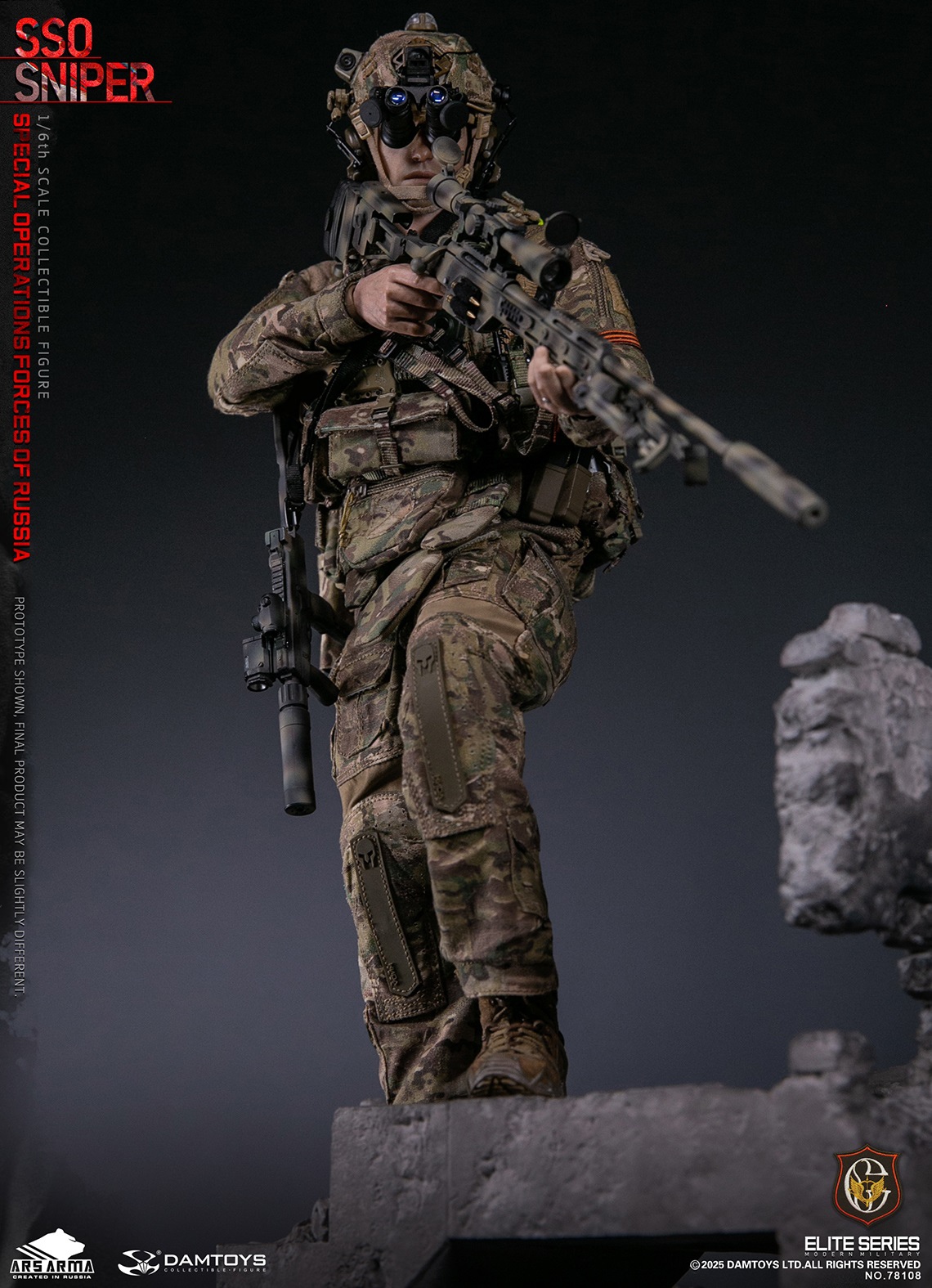 [สั่งจอง]ARS ARMA X DAMTOYS 78108 1/6 : SPECIAL OPERATIONS FORCES OF RUSSIA (SSO) SNIPER