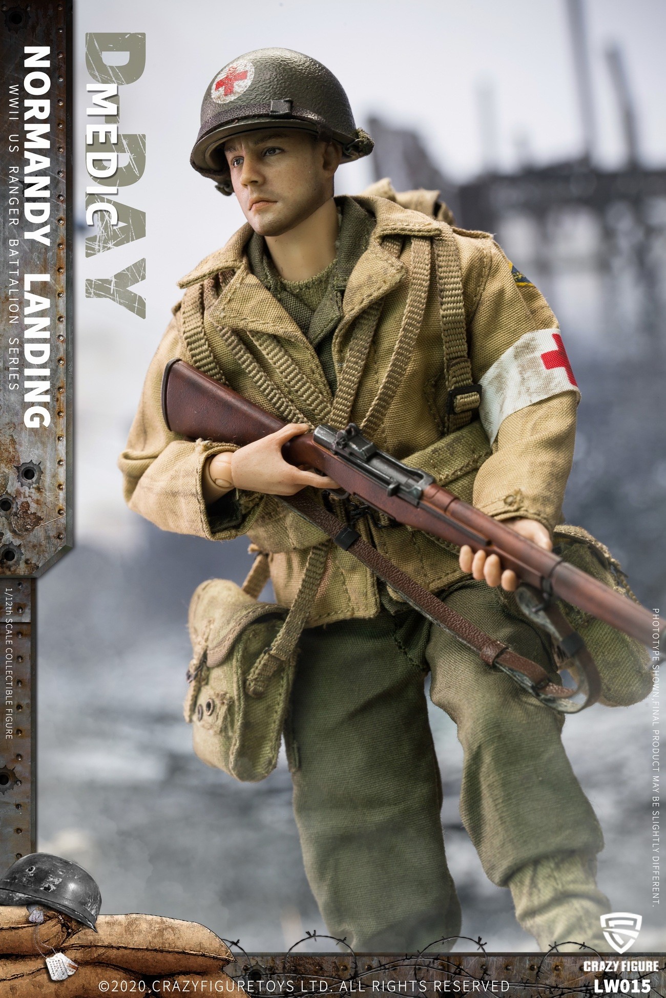 [สั่งจอง]Crazy Figure 1/12 : WWII U.S. Rangers On D-Day