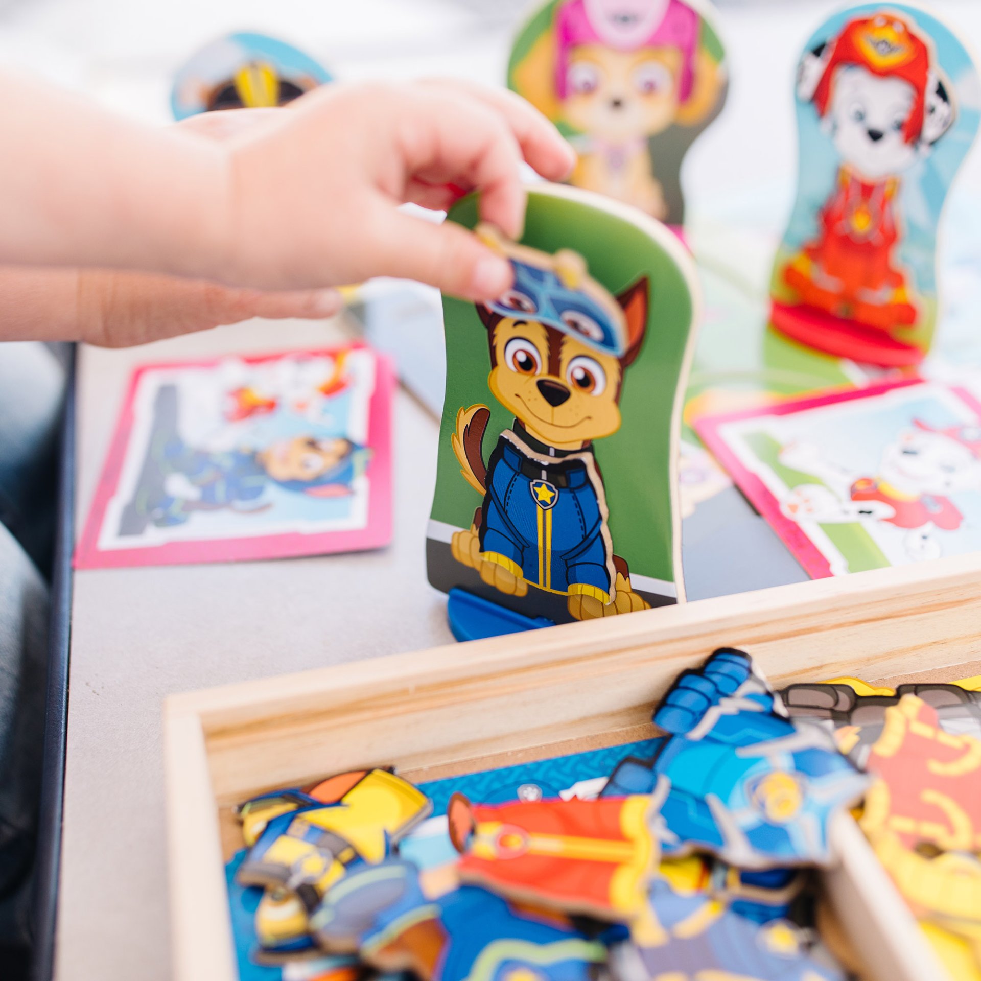 ชุดเล่นแต่งตัวแม่เหล็ก Paw และพองเพื่อนMelissa & Doug X PAW Patrol Magnetic Pretend Play ของเล่นเสริมพัฒนาการ,ของเล่นเด็ก