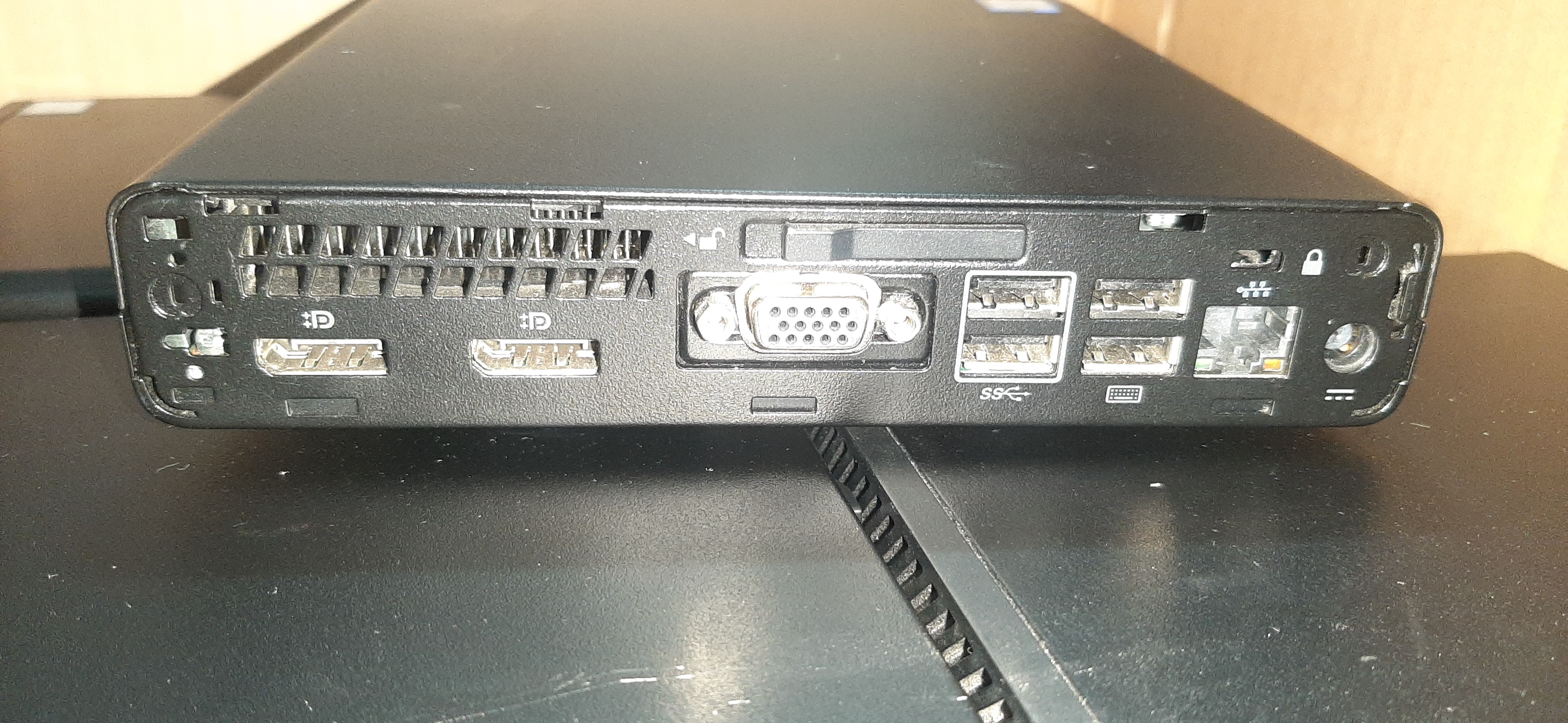 PC Mini มือสอง ประกันร้าน HP EliteDesk 800 G3 Mini + Adapter มี cpu i7-7700T เอาไปใส่ แรม hdd ใช้ได้เลย