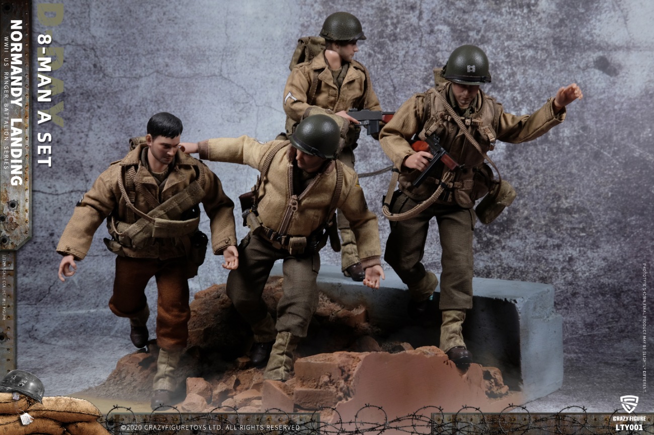 [สั่งจอง] Crazy Figure LTY001 1/12 : WWII U.S. Army On D-Day Deluxe Edition