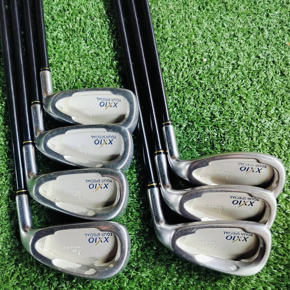 ชุดเหล็กหน้าเด้ง!!! ญี่ปุ่น XXIO TOUR SPEACIAL ก้าน XXIO MP100 FLEX R ตีดีมากๆ ด้วย CLAW UNDER CUT และมีแผ่นหน้าเด้งอีกชั้น สร้างระยะ ได้ไกลมากๆ ตีได้ระยะมากกว่าเหล็กปกติ ไม้กอล์ฟพรีเมี่ยมมือสอง ของแท้ By NakaraLuxurious