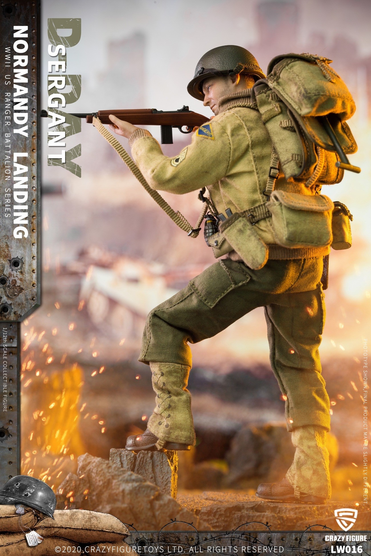 [สั่งจอง]Crazy Figure 1/12 : WWII U.S. Rangers On D-Day