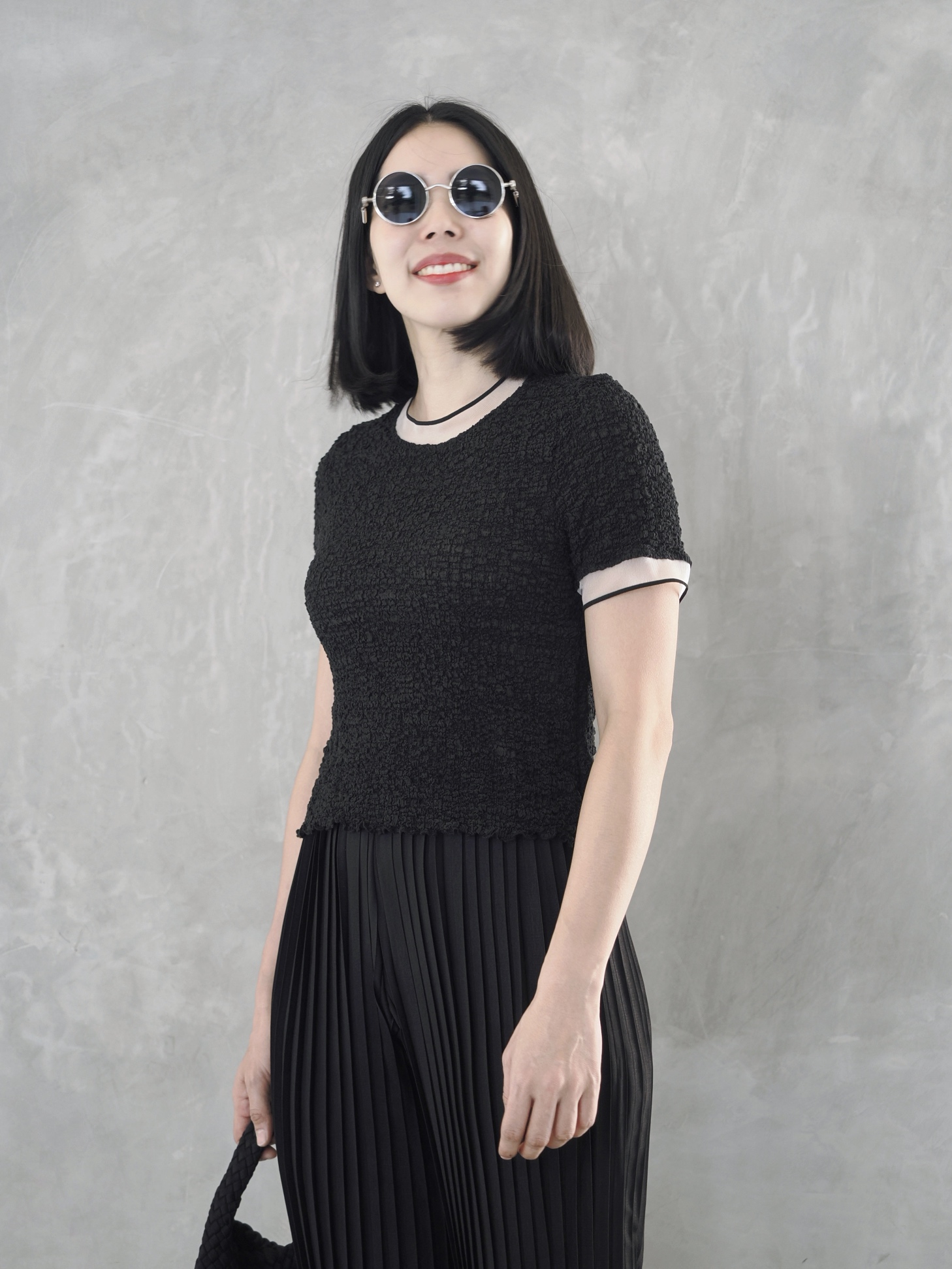 ปรับราคาลง20%!! 2MUAY รุ่น GJO1448 เสื้อพลีทคุณภาพ SMOCK PLEATED TOP 6 สี FREE SIZE