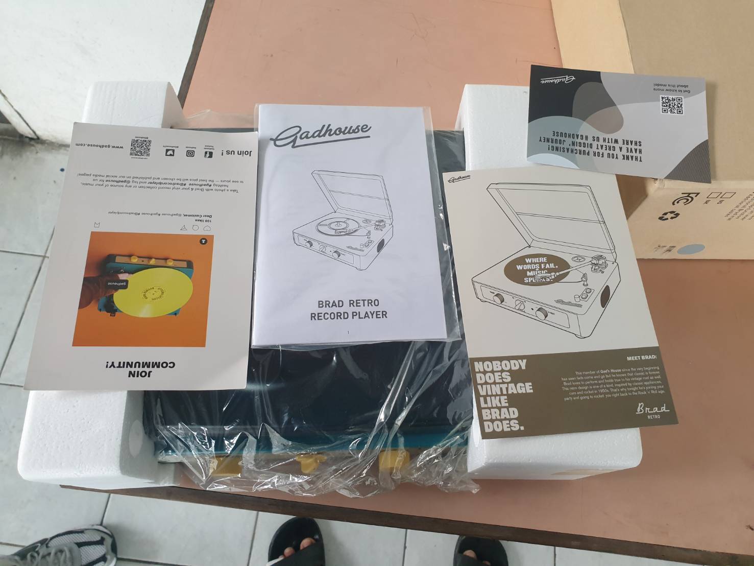 Gadhouse เครื่องเล่นแผ่นเสียง ของใหม่