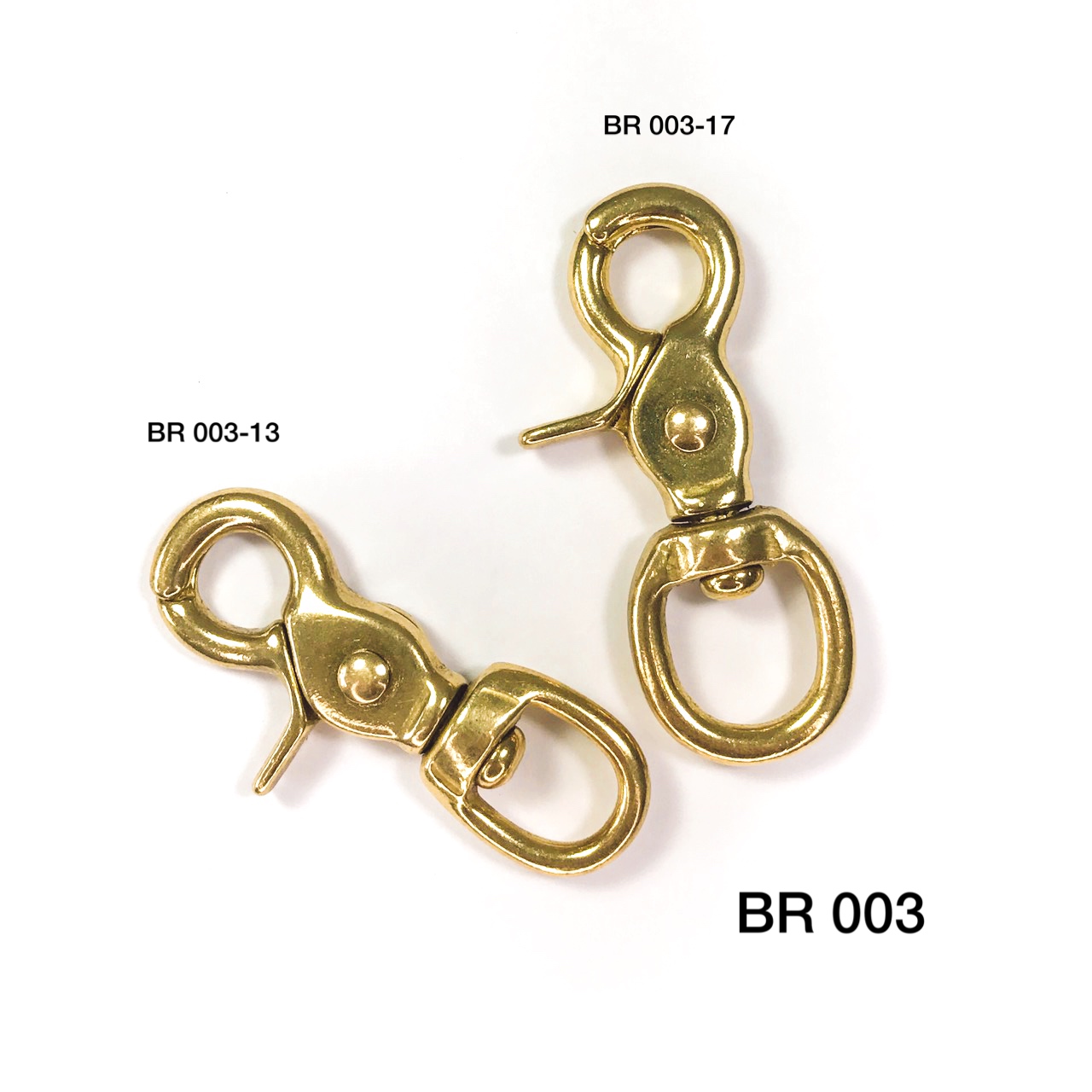 BR003 ตะขอทองเหลืองแท้ Leatherbrass **ราคาต่อชิ้น** อะไหล่กระเป๋า