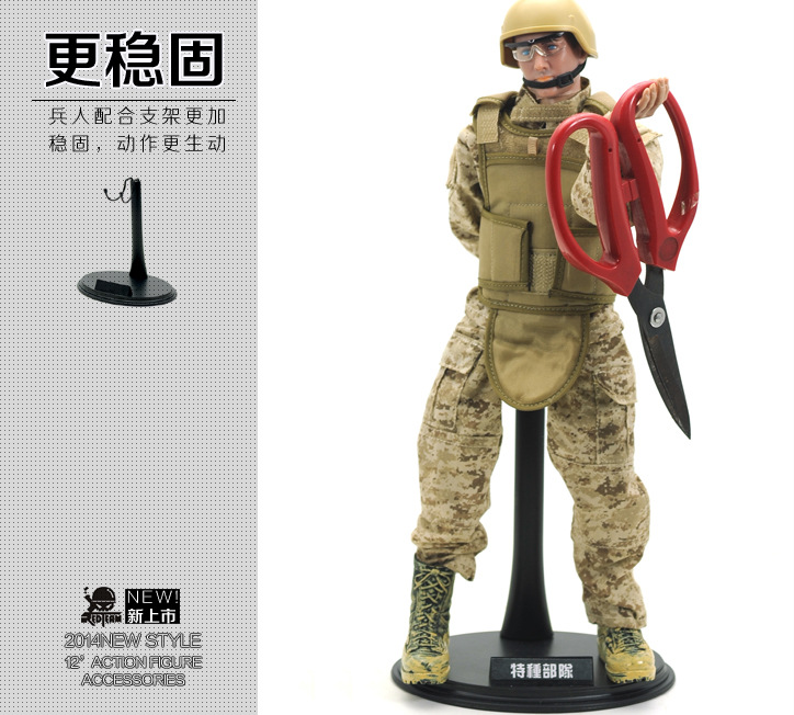 [ พร้อมส่ง] ขาตั้งฟิกเกอร์ 1/6 สีดำ มาตราฐาน Display Stand U Type Action Figure Accessory Figure Case