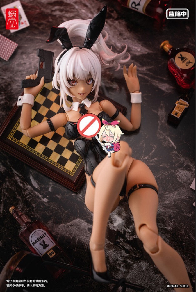 [พร้อมส่ง] "Snail Shell 1/12 : Different Color ver.- Bunny Girl Aileen Sunkissed Ver. ครบ SET (ฟิกเกอร์สาว+รถ+เท้าเสริม)"