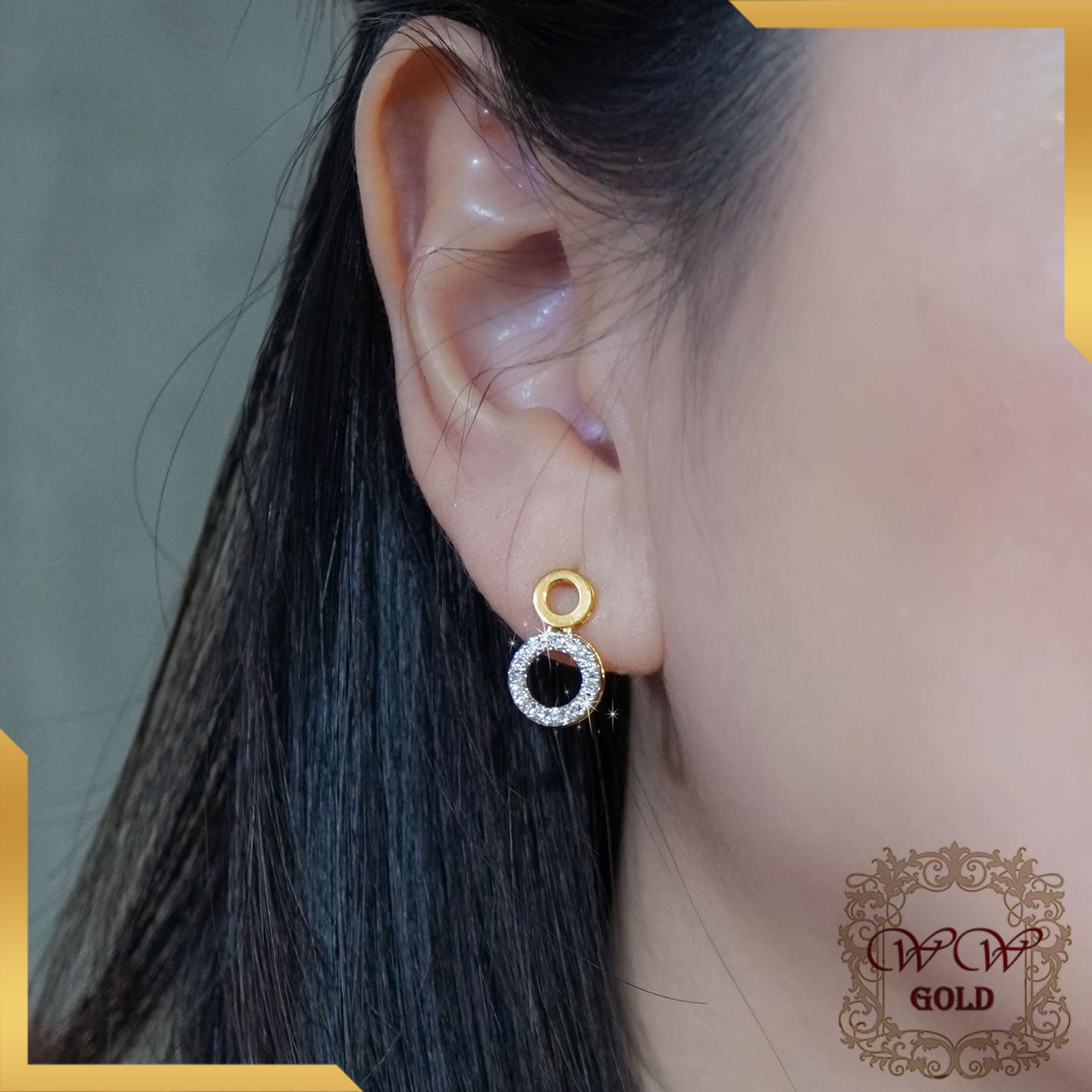 ต่างหูวงกลม ราคา 19,xxx.-