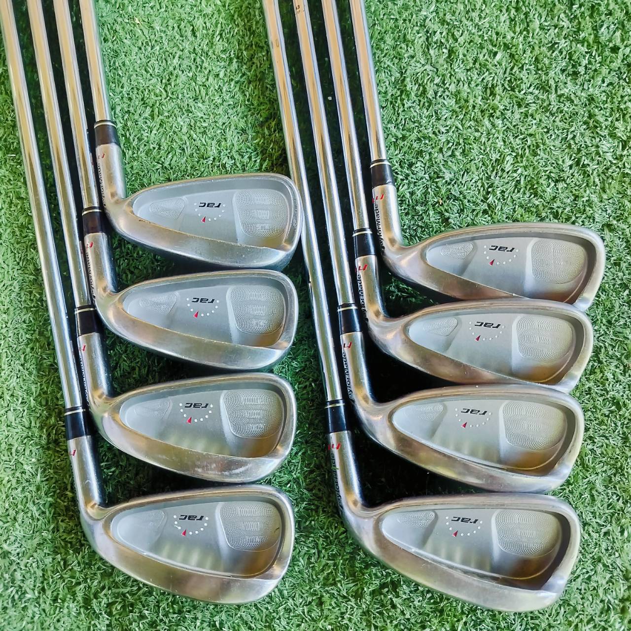 ชุดเหล็ก Taylormade RAC HT มีเหล็ก 3 4 5 6 7 8 9 PW ก้าน Taylormade FLEX S ใบใหญ่ตีง่ายมาก ไม้กอล์ฟพรีเมี่ยมมือสอง ของแท้ By NakaraLuxurious