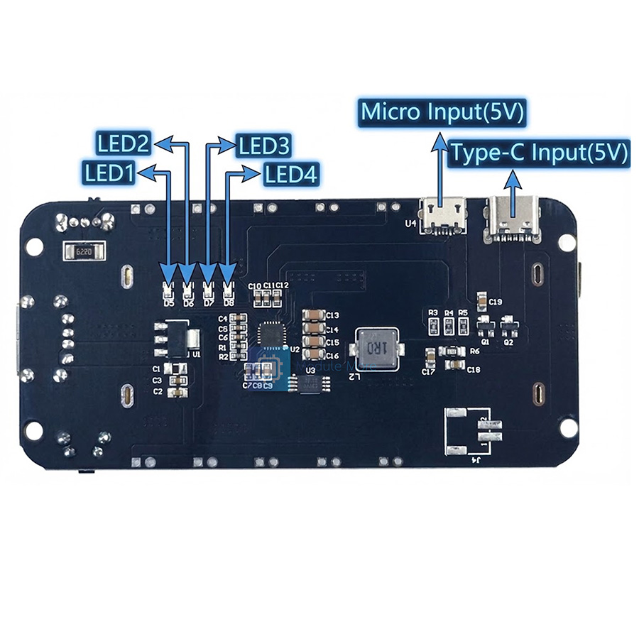 18650 Battery Shield V3 2-Slot พร้อมสาย 5V 2A สำหรับ ESP32 Arduino