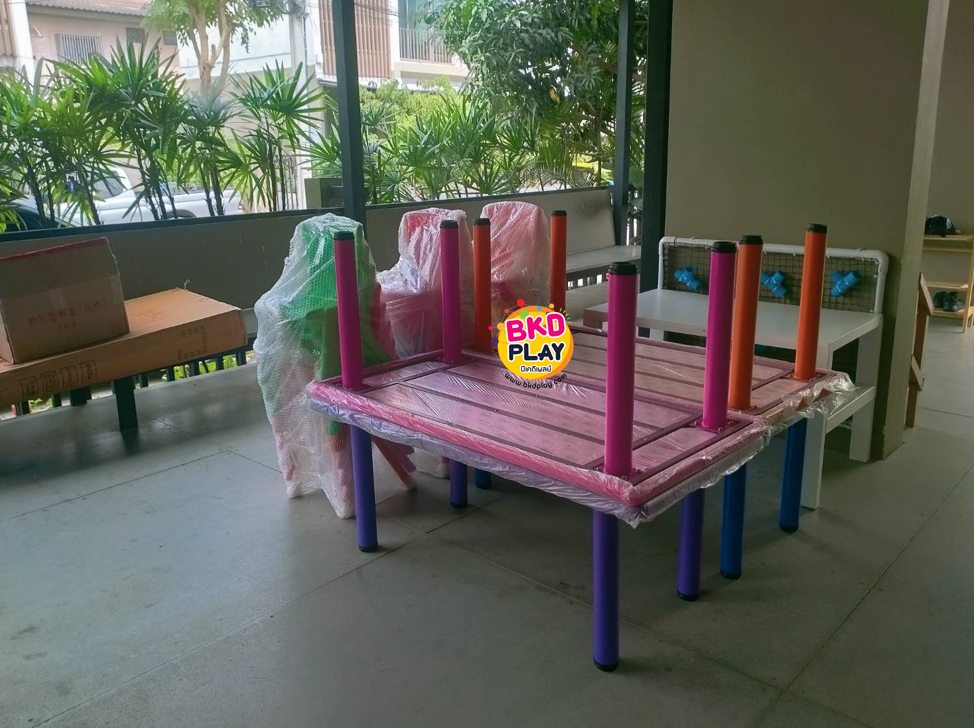 ชุดโต๊ะสี่เหลี่ยมผืนผ้าพร้อมเก้าอี้6ตัว ,โต๊ะนักเรียน ขาเหล็ก,ชุดโต๊ะพร้อมเก้าอี้, ปรับระดับได้พร้อมส่ง สำหรับเด็ก อนุบาล โรงเรียน เนอสเซอรี่ ศูนย์พัฒนาเด็กเล็ก