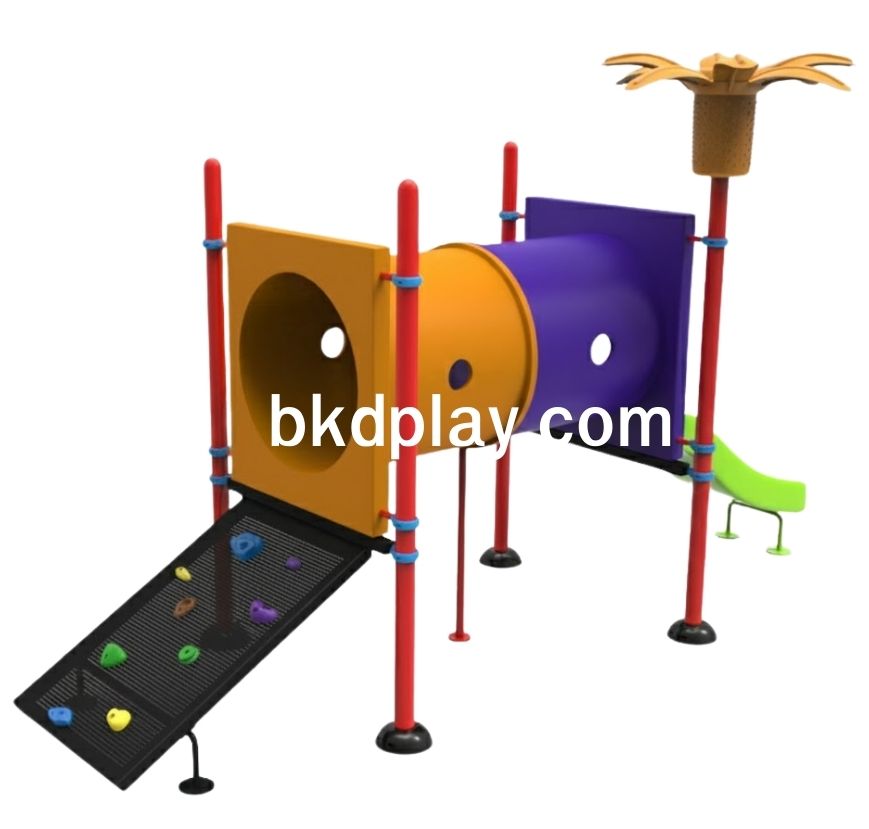 ชุดอุโมงค์ท่อปีนป่าย+ สไลเดอร์ เครื่อเล่นสนามเหล็ก เครื่องเล่นสนามกลางแจ้ง ของเล่น สินค้าสั่งผลิต 10-20 วัน