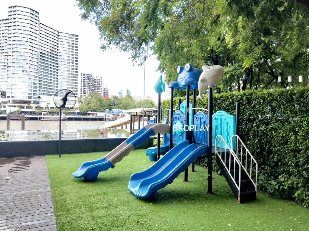 เครื่องเล่นสนามกลางแจ้ง ชุดเจ้าปลาพร้อมเพื่อน,สไลเดอร์ใหญ่,ครุภัณฑ์สนามเด็กเล่น,งบ.สพฐ,โครงการโรงเรียนประชารัฐ, เครื่องเล่นสนามระดับก่อนประถมศึกษา, งบประมาณ80,000 playground,สไลเดอร์,เครื่องเล่นสนาม, สนามเด็กเล่น