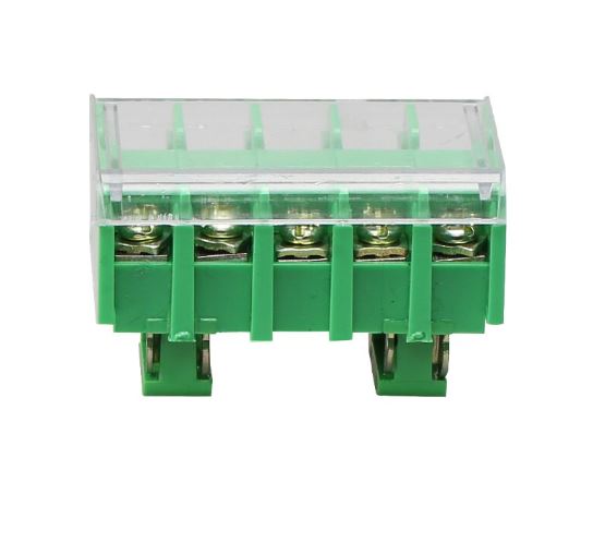 เทอร์มินอลบล็อค กันไฟ 5 ช่อง JF5-1.5/5 Closed combination flame retardant 10A/5P terminal row copper