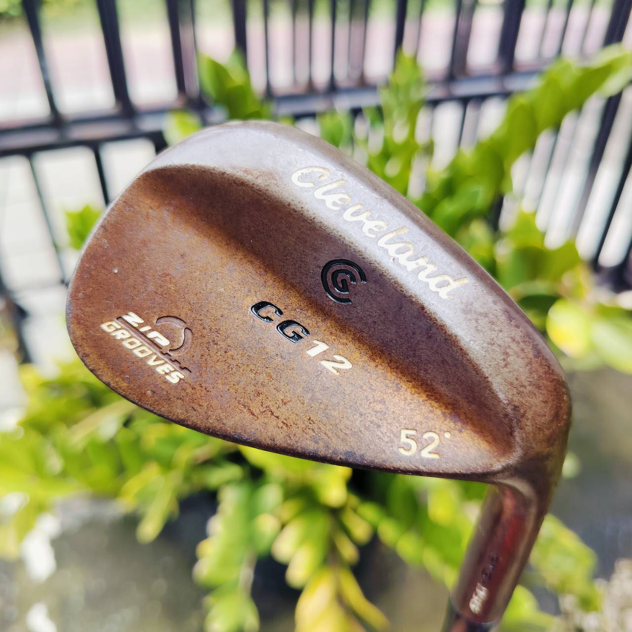 ตัวเด็ด!!! WEDGE CLEVELAND CG12 องศา 52 รุ่นสนิม RTG+DSG ZIP GROOVE ร่องหน้าไม้แบบสี่เหลี่ยม เหมือนกับซิปทำให้ร่องโหดมากสปินจัด ไม้กอล์ฟพรีเมี่ยมมือสอง ของแท้ By NakaraLuxurious