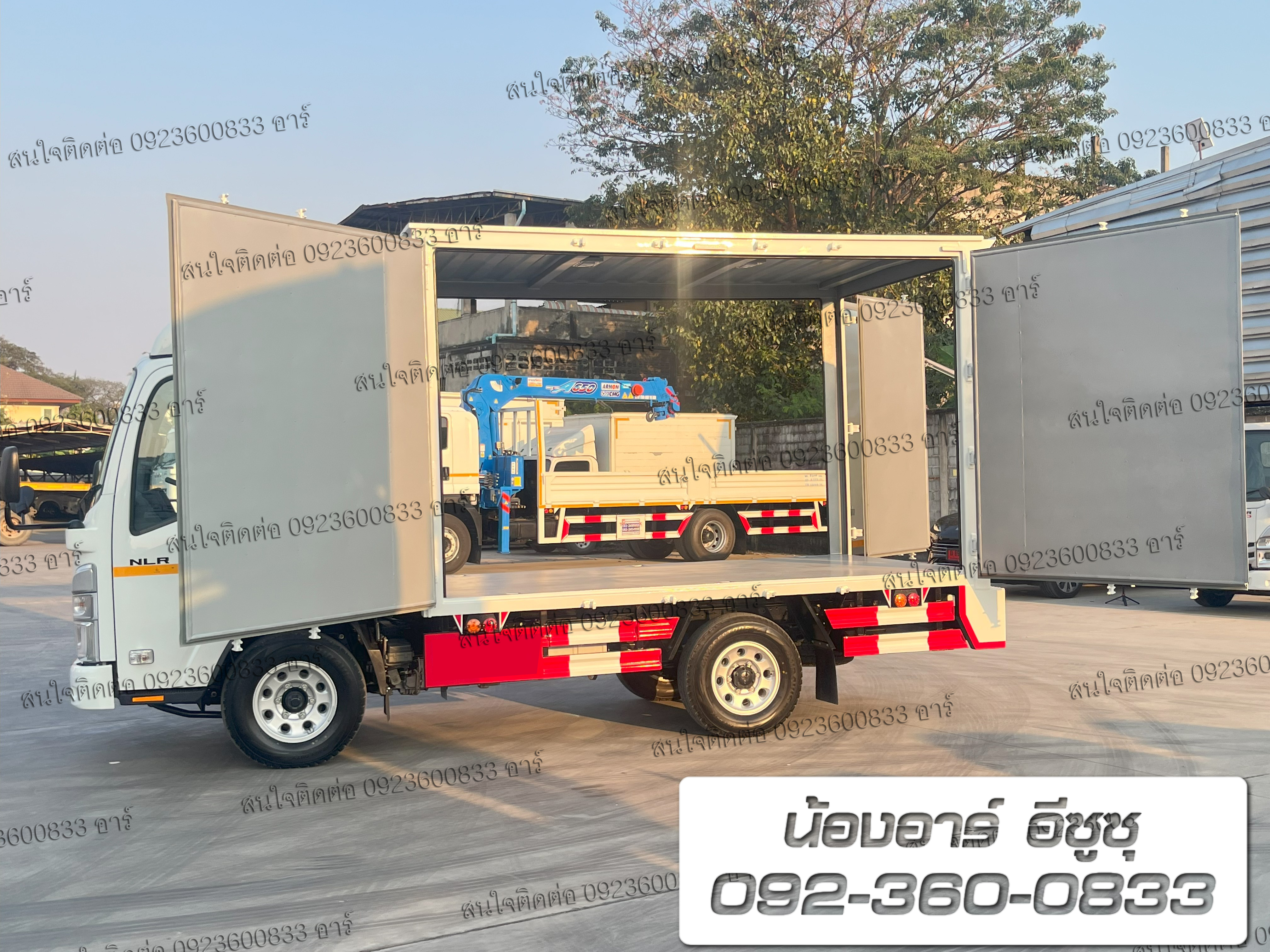 4 ล้อ ISUZU NLR Euro5 Max ตู้ 6 บาน เปิดรอบคัน