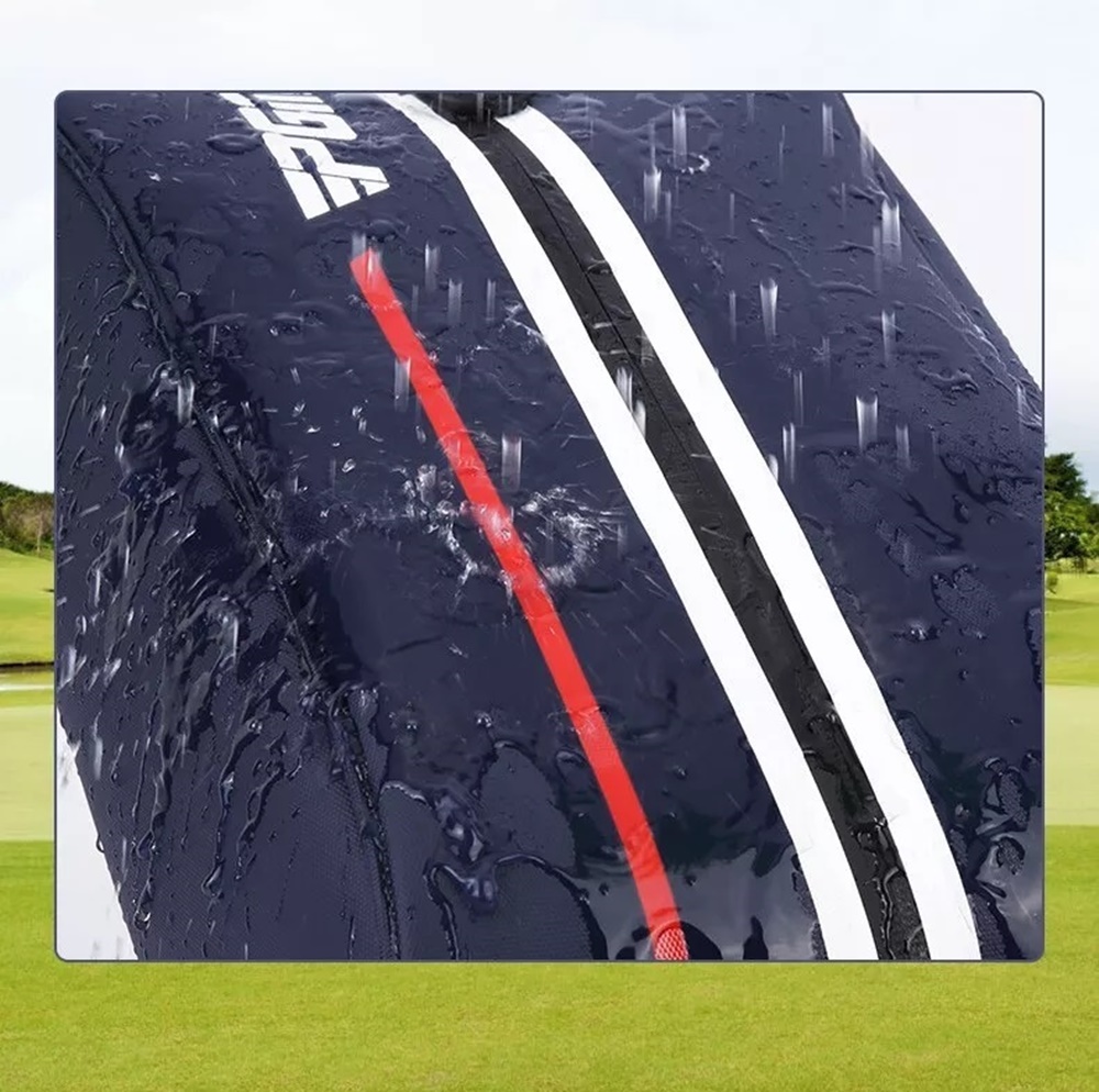 กระเป๋ารองเท้ากอล์ฟ กันน้ำ PGM XB006 วัสดุไนล่อนกันน้ำมีความแข็งแรงทนทานและทนต่อสิ่งสกปรก ล้างออกง่าย เนื้อวัสดุไม่ซับน้ำ