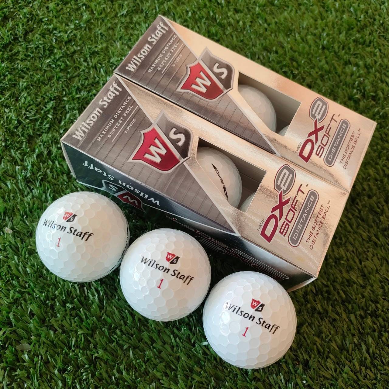 *** ราคาต่อหลอด *** ลูกกอล์ฟ WILSON ใหม่ 1 หลอด มี 3 ลูก สีขาว นุ่มและไกล มือสอง ของแท้ BY NakaraLuxurious