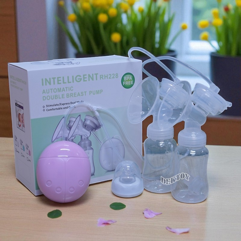 ปั๊มไฟฟ้าคู่เต่าทอง RH228 ขาว ราคา 399 บาท