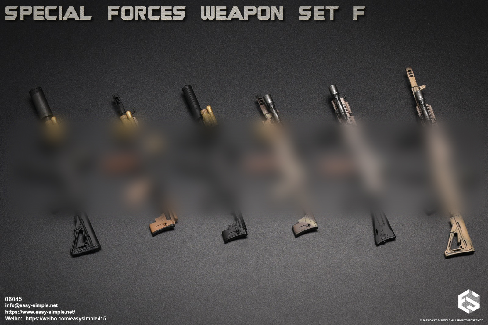 [สั่งจอง] Easy&Simple 06045 1/6 : Special Forces Weapon Set F