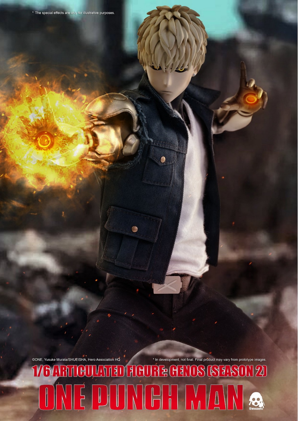 [สั่งจอง]ThreeZero X One punch Man 3Z0138 1/6 Scale: GENOS [Season 2] Normal ver.
