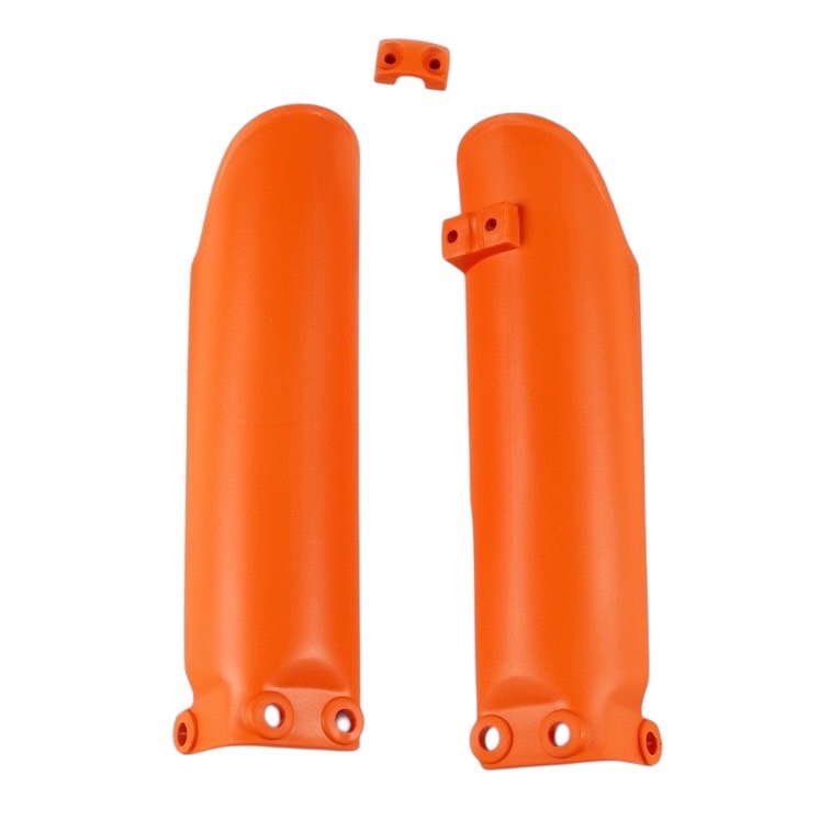 การ์ดโช้คหน้า UFO Plast Fork slider protectors Orange - KTM 65SX 02-18 (ปี 19-25 ใส่ได้แต่ทรงไม่เหมือนกัน)