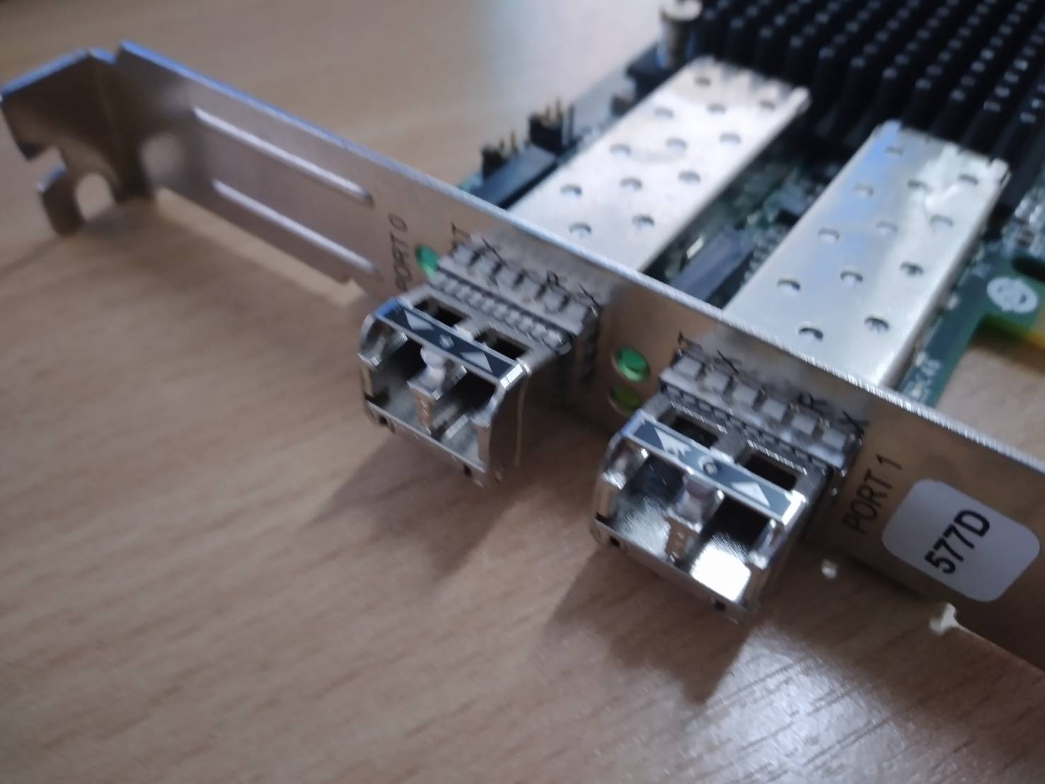 Dual Port 8GFC Fibre Channel PCI-e x8 IBM 10N9824 Emulex LPE12002 ขายาว มาพร้อมโมดูล