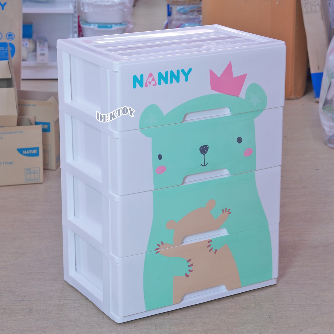 NANNY แนนนี่ ลิ้นชักแนนนี่4ชั้น ลายหมี S4-29998