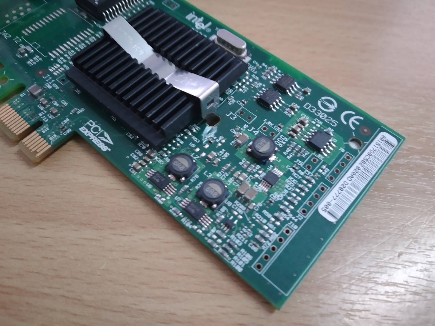 Intel D33745 Single-Port PCI-e Gigabit Ethernet Network Card Dell P/N 0U3867