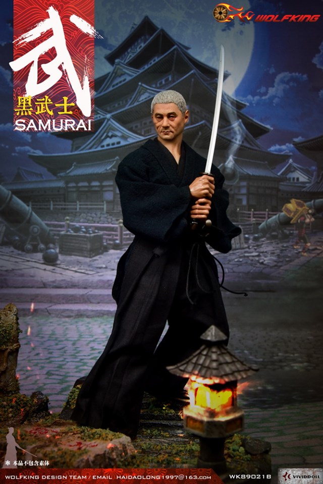 [สั่งจอง]WOLFKING 1/6 WK89021 A/B/C/D Black Samurai Custom Kit