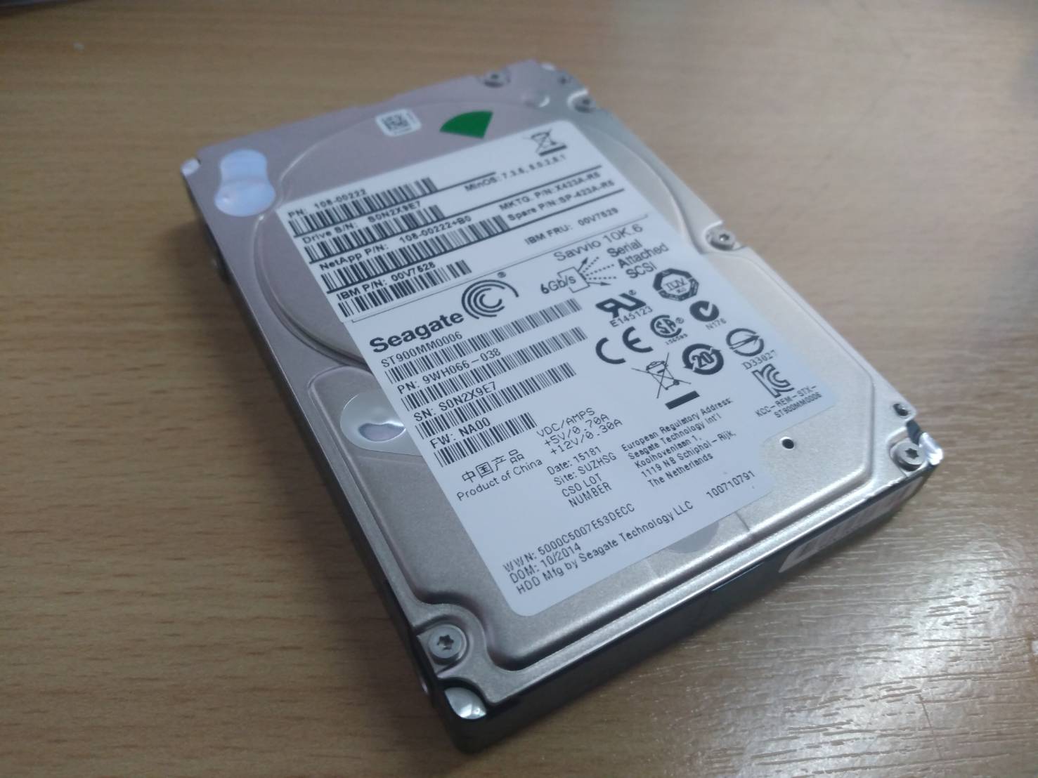 Seagate ST900MM0006 900GB 10k SAS 6Gbps 2.5" ENTERPRISE HDD