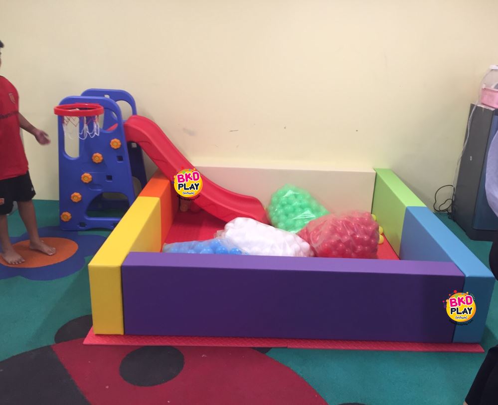 สไลเดอร์2in1 น้ำเงิน , แป้นบาส, กระดานลื่นเด็กอนุบาล ของเล่นเด็ก,เครื่องเล่นสนาม พร้อมส่ง