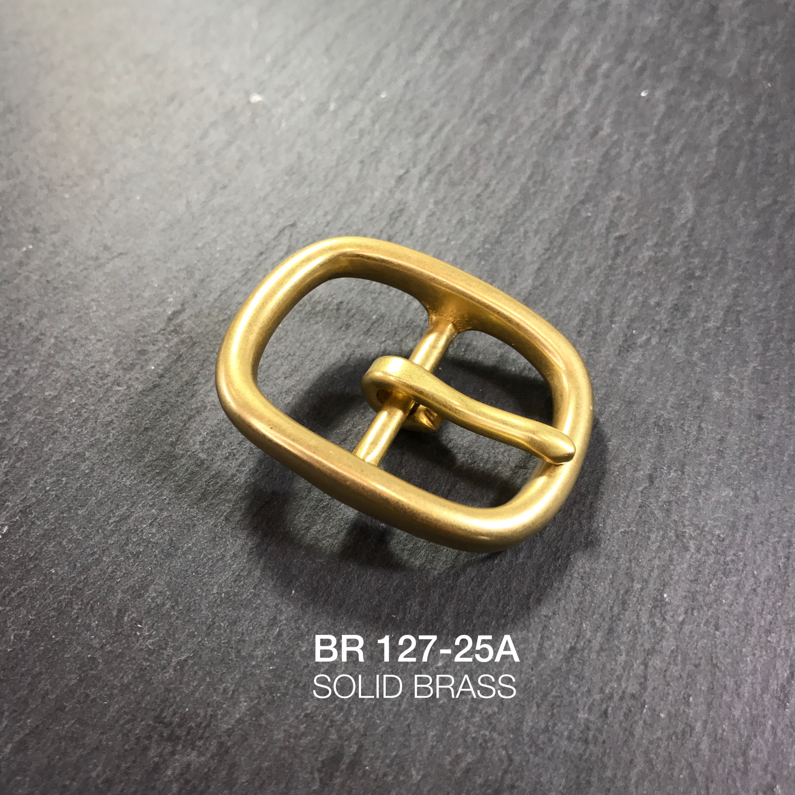 BR127-25A หัวเข็มขัดปรับสายกระเป๋า ขนาด 25มิล อะไหล่ทองเหลืองแท้ *ราคาต่อชิ้น* leatherbrass
