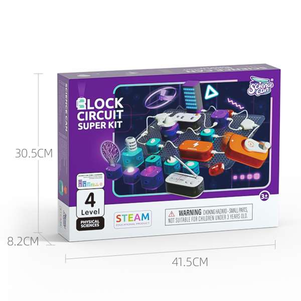 Block Circuit Super Kit วงจรอิเล็กทรอนิกส์ เกมกระดาน, ของเล่นเสริมพัฒนาการ, ของเล่นเด็กอนุบาล, สื่อการสอนเด็กอนุบาล พร้อมส่งในไทย