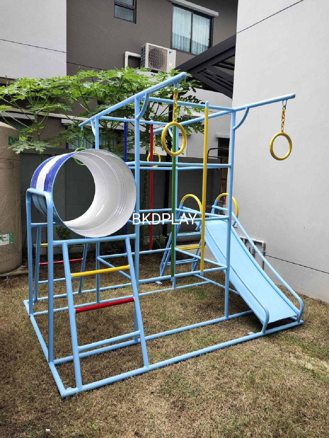 ชุดรวมA เครื่องเล่นสนามกลางแจ้ง เครื่องเล่นสนามเหล็ก ประกอบด้วยสไลเดอร์ชิงช้าปีนป่ายบาร์โหน อุโมงค์ลอด OutdoorPlayground,ผลิตเครื่องเล่นสนาม,สนามเด็กเล่น,เครื่องเล่นงบสพฐ.ประชารัฐ ราคาโรงงาน