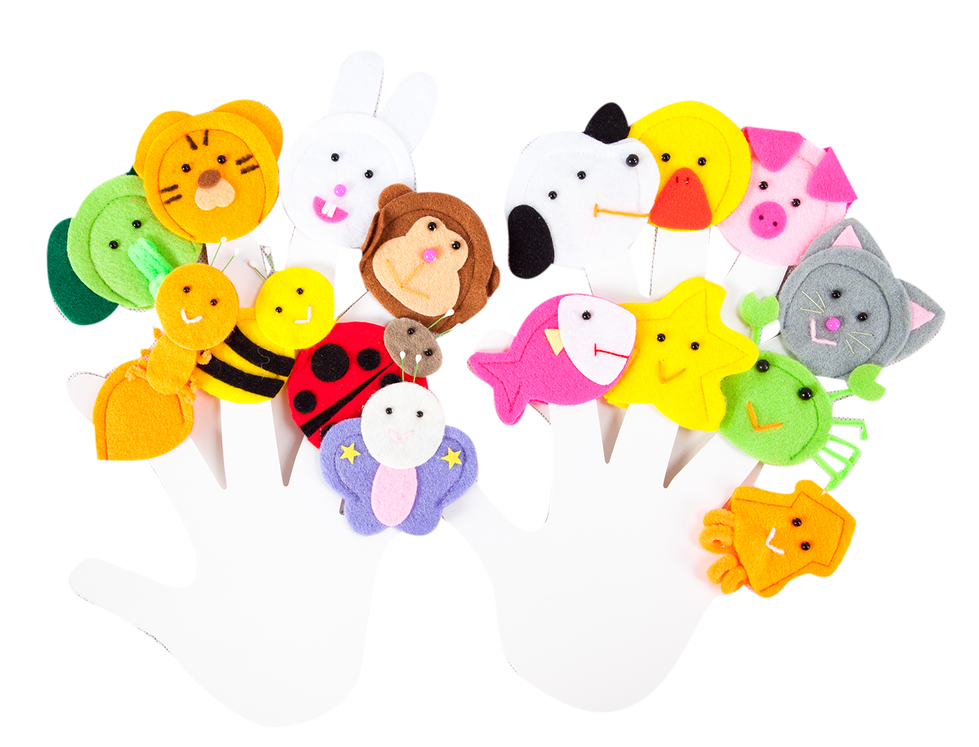 หุ่นนิ้วมือ ชุดสัตว์และแมลง ชุดละ16ตัว ของเล่นเสริมพัฒนาการ ,ของเล่นเสริมทักษะ,ของเล่นเด็ก, สื่อการสอนอนุบาล