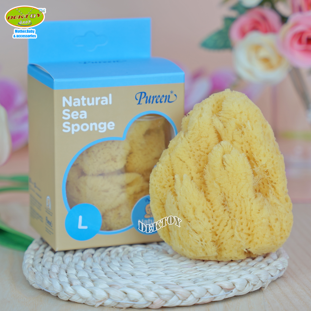 Pureen เพียวรีน ฟองน้ำแท้ธรรมชาติเพียวรีน ไซส์ L