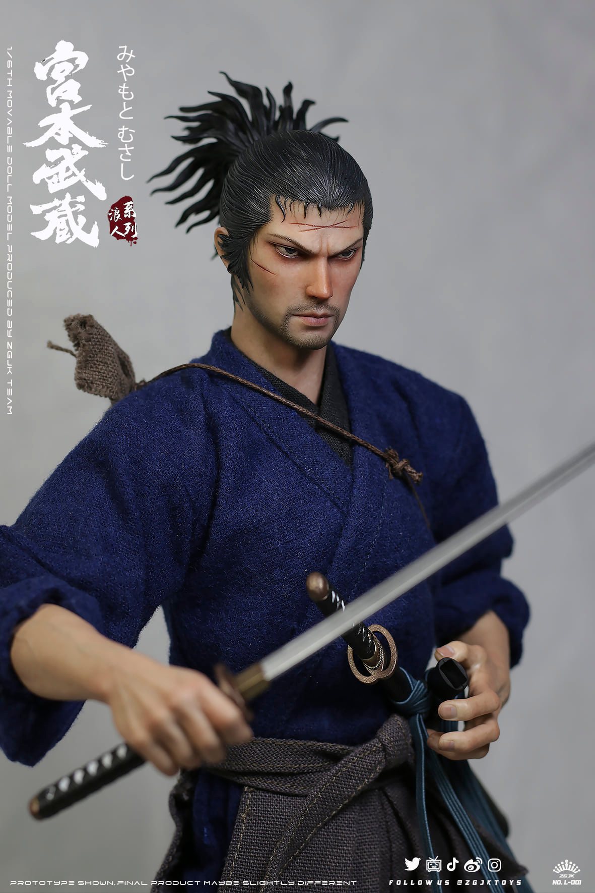 [สั่งจอง]ZGJKTOYS L-001 1/6 : Musashi Miyamoto