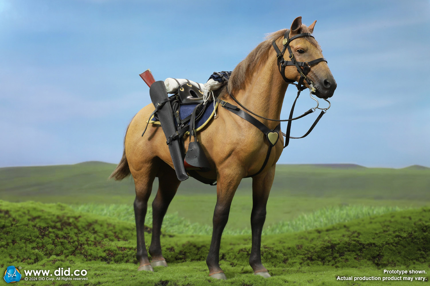 [สั่งจอง] DID E60076 1/6 : Civil War Brown War Horse (Standing)