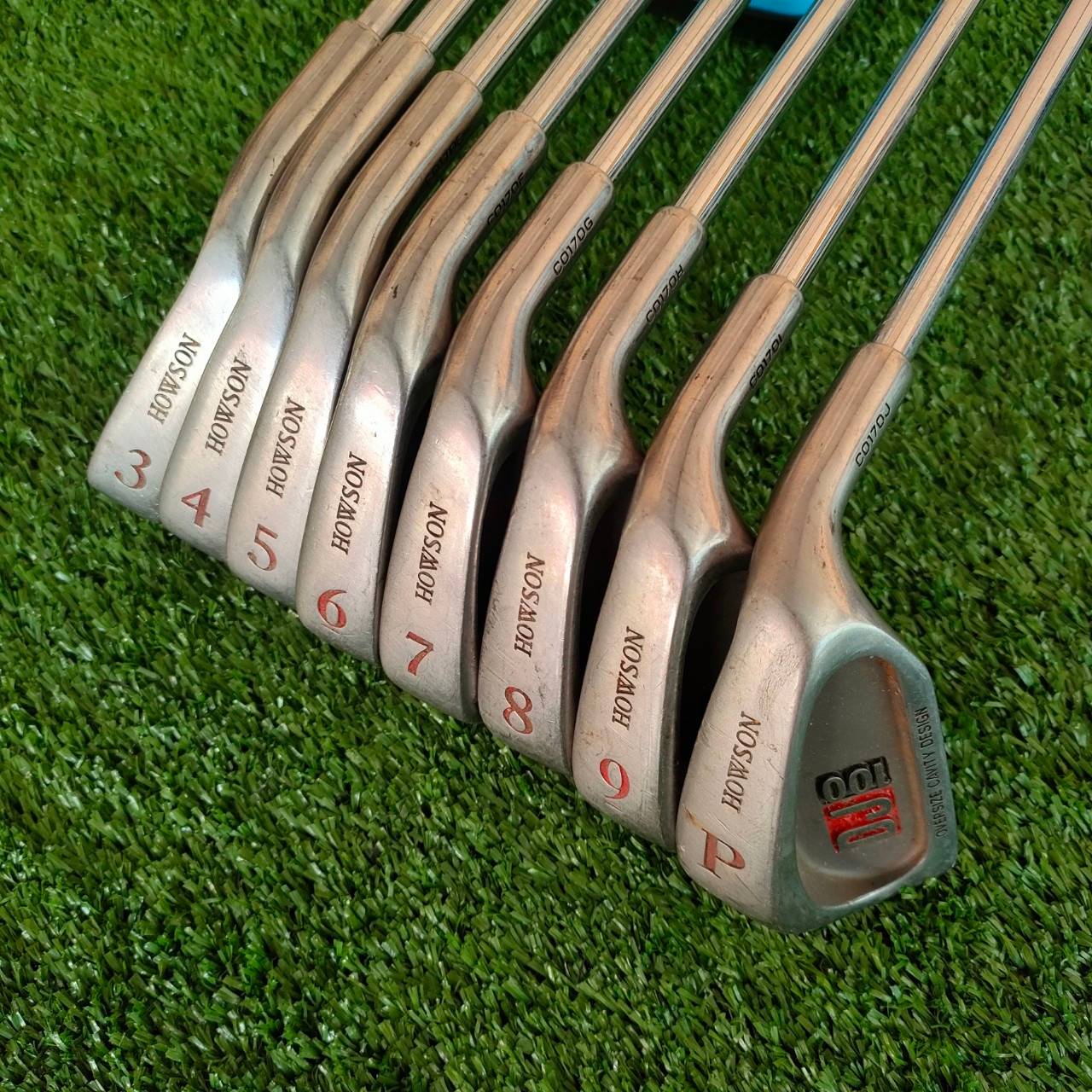 ชุดเหล็ก HOWSON DJ100 มีเหล็ก 3-9 เเละ PW ก้าน TRUE TEMPER SPRITE FLEX R ใบใหญ่ CAVITY ตีง่ายมากครับ