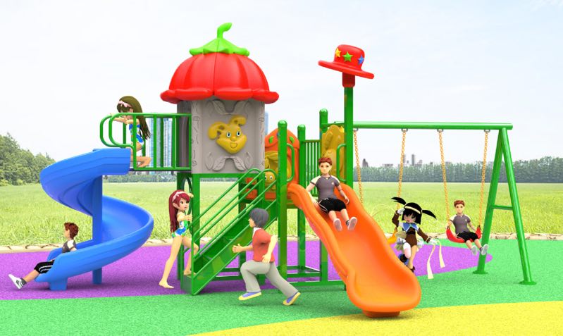 เครื่องเล่นสนาม ชุดบ้านมะเขือเทศ,สไลเดอร์, กระดานลื่น, ของเล่น,ครุภัณฑ์สนามเด็กเล่น, สพฐ,โครงการโรงเรียนประชารัฐ