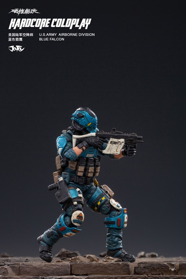 [สั่งจอง]JOYTOY 1/18 JTHC003 U.S.army paratrooper blue falcon
