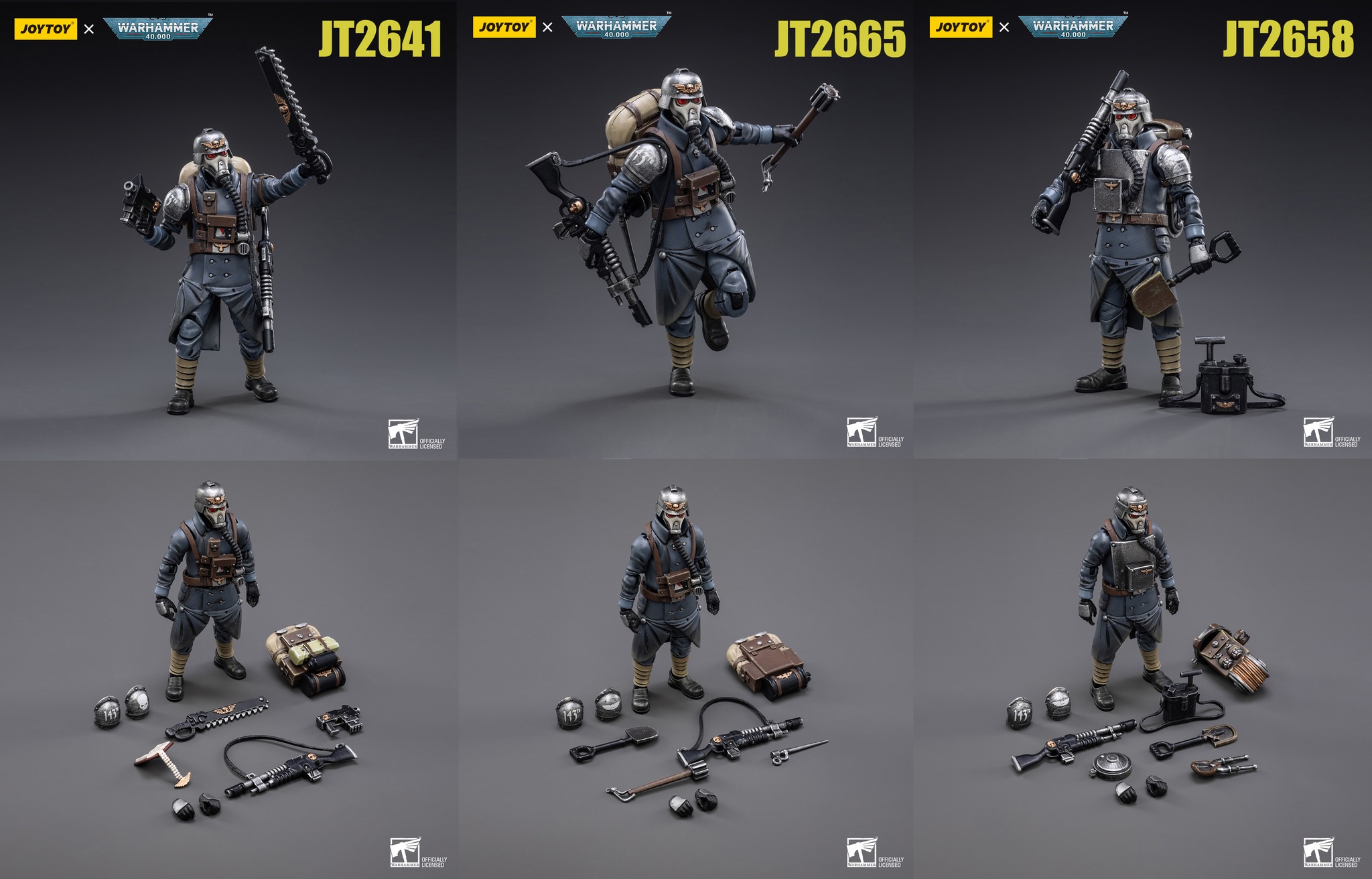 [สั่งจอง] Joy toy 1/18 : Astra Militarum Death Korps of Krieg Veteran Squad