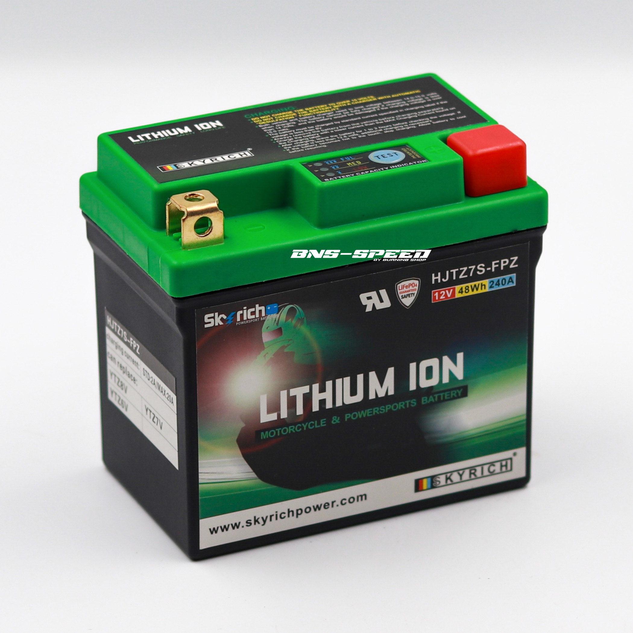 แบตเตอรี่ Skyrich Lithium Ion HJTZ7S-FPZ 240CCA