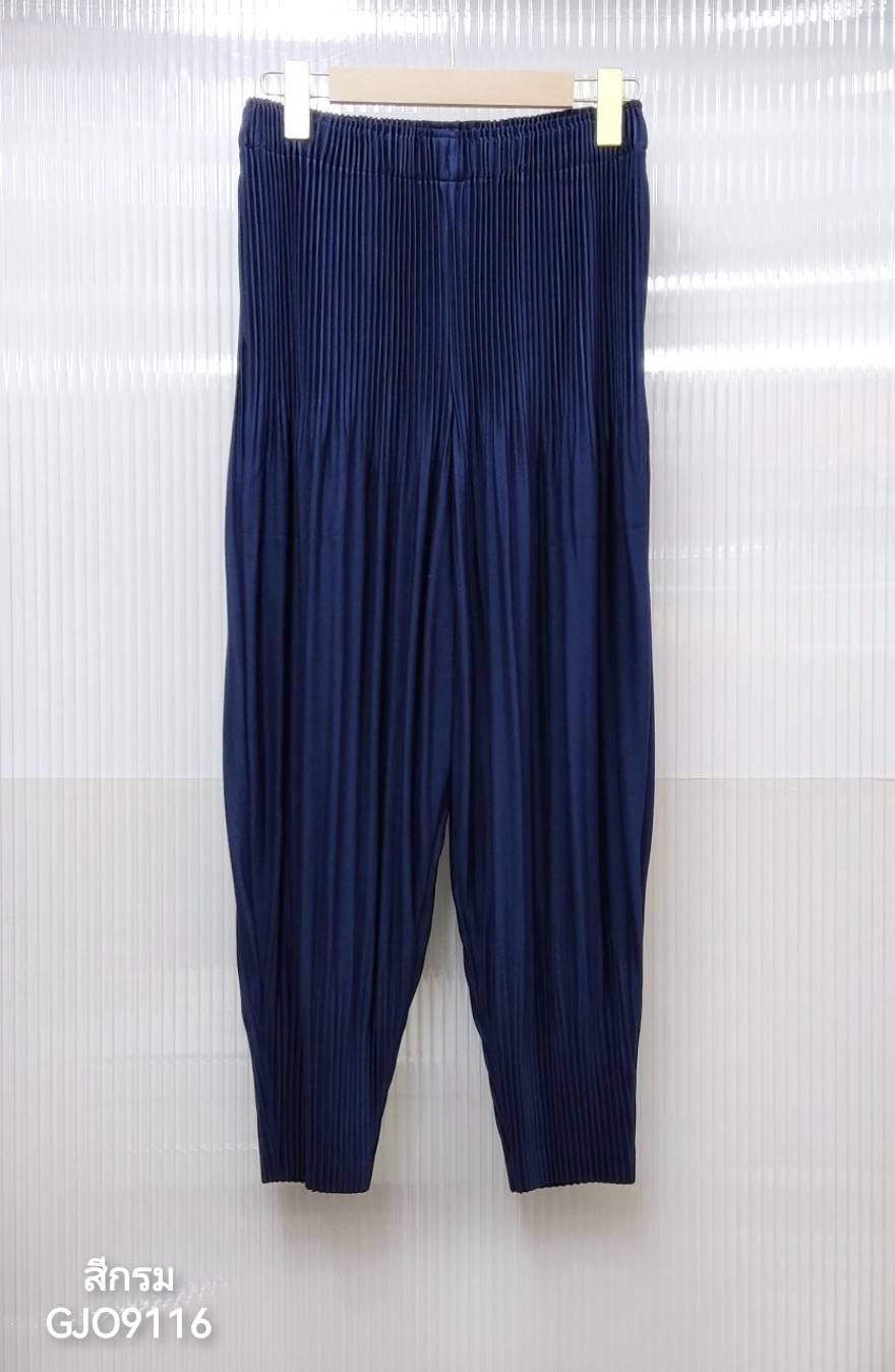 ปรับราคาลง20%!! 2MUAY รุ่น GJO9116 กางเกงพลีทคุณภาพ THICK FUFFY PLEATED PANTS 9สี FREE SIZE