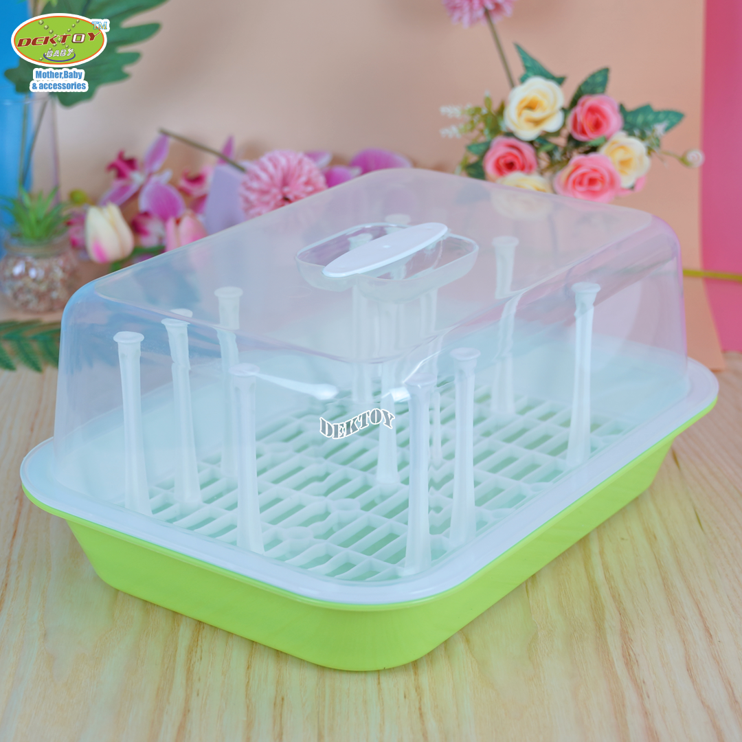 Dragon ware ที่คว่ำแก้ว ที่คว่ำขวดนมนม พร้อมฝา